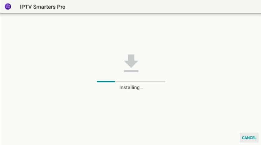 Cómo instalar IPTV Smarters APK en FireStick / Android TV Box en pasos simples 2022 29 instalación